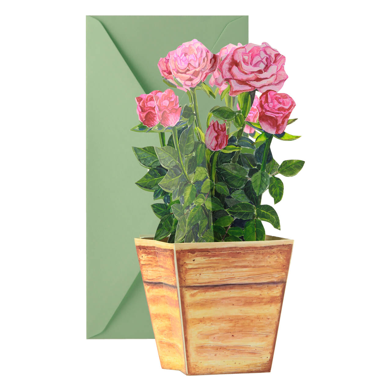 09-6001-1-Grusskarte-Rose-3 Rosen
