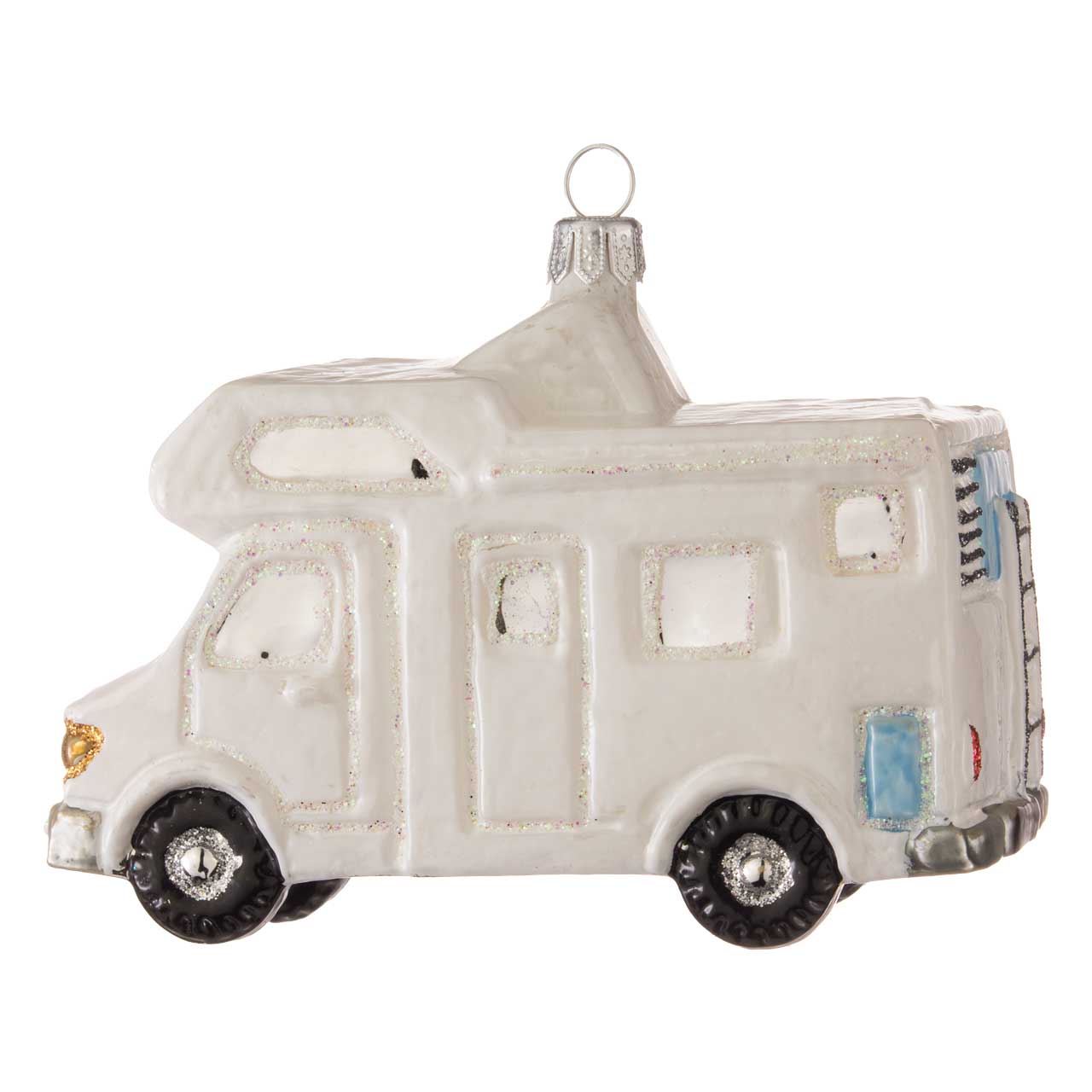 Weißes Wohnmobil
