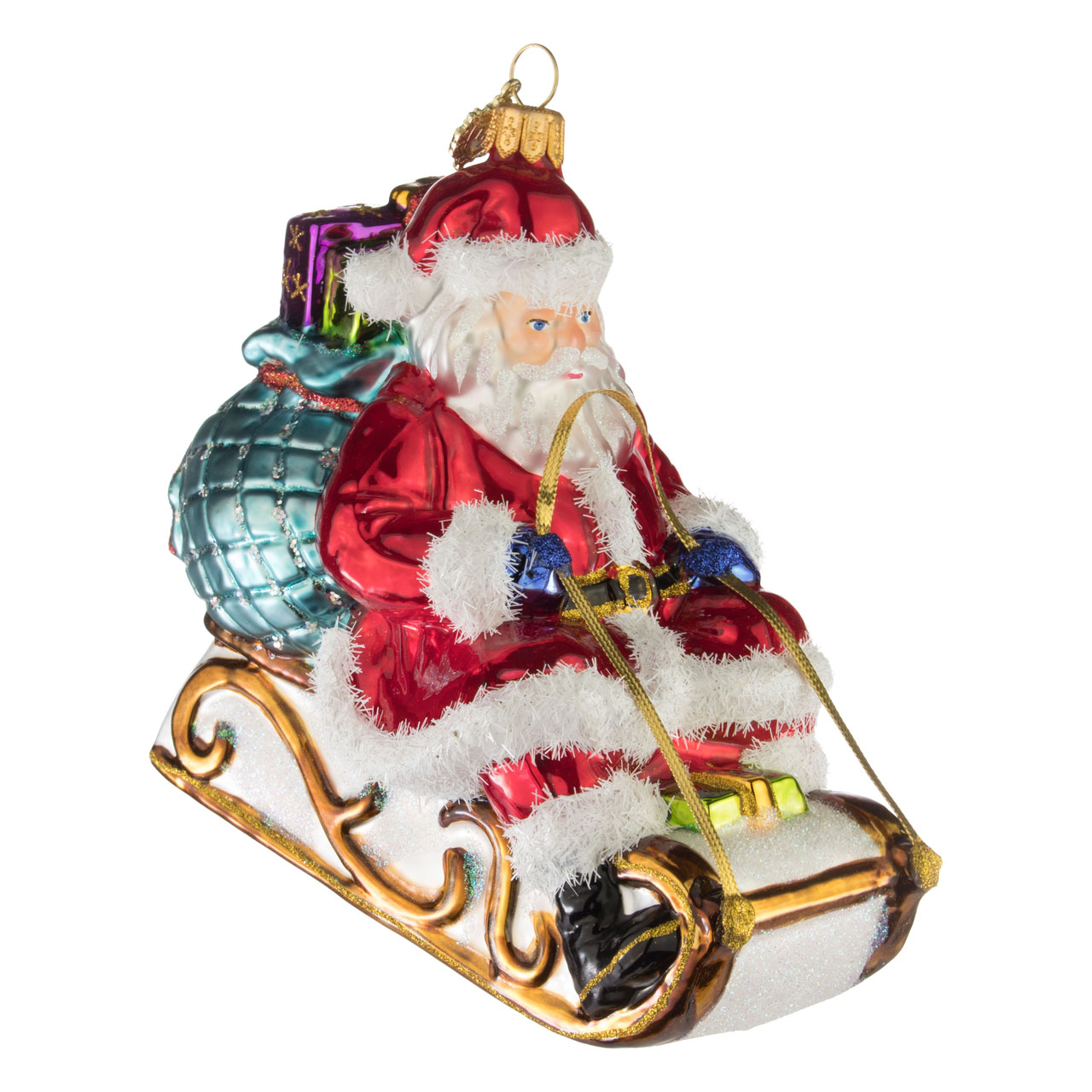 Weihnachtsmann auf Schlitten Weihnachtsmann auf Schlitten