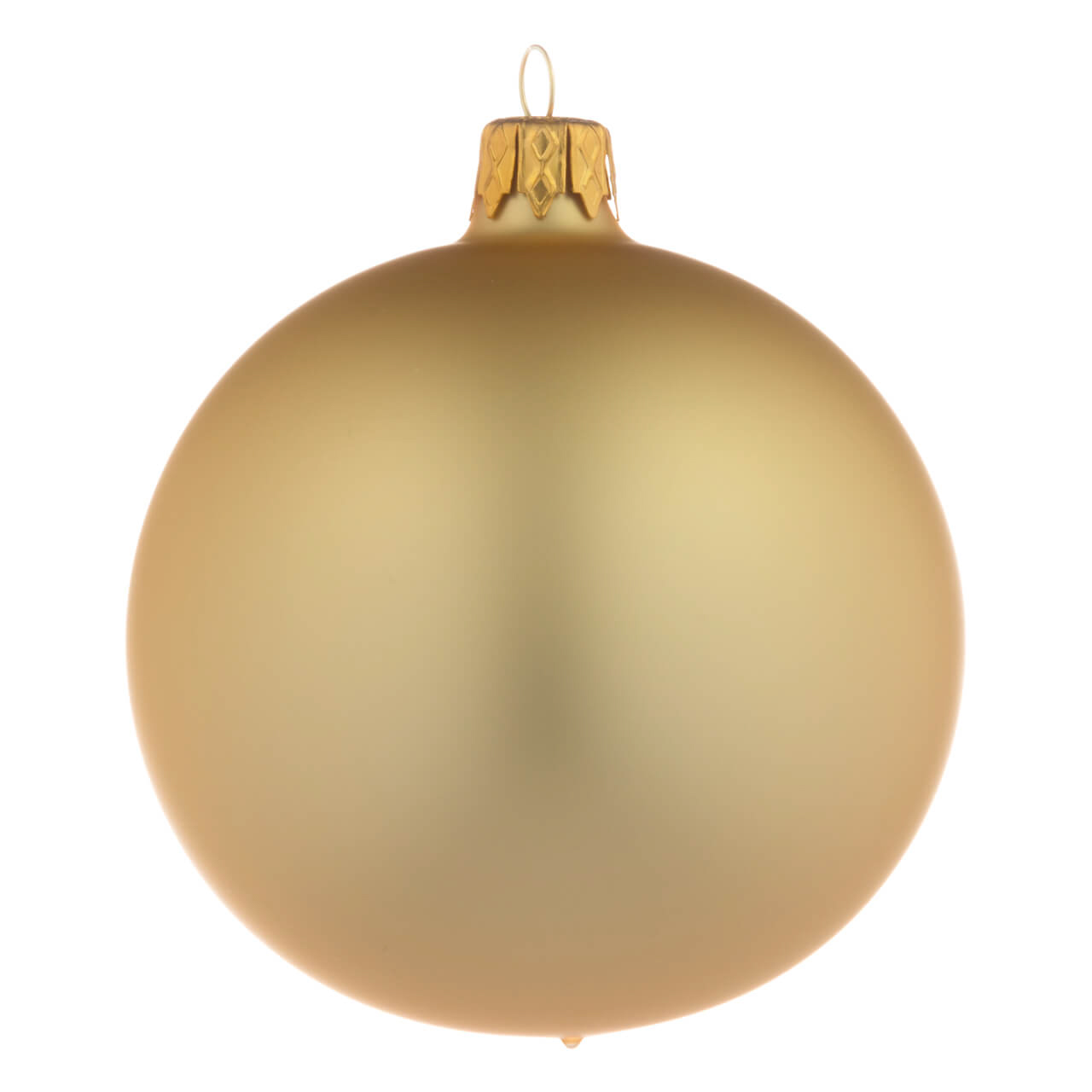 Christbaumkugeln: Set - uni gold matt | 8cm | 31-3686-3